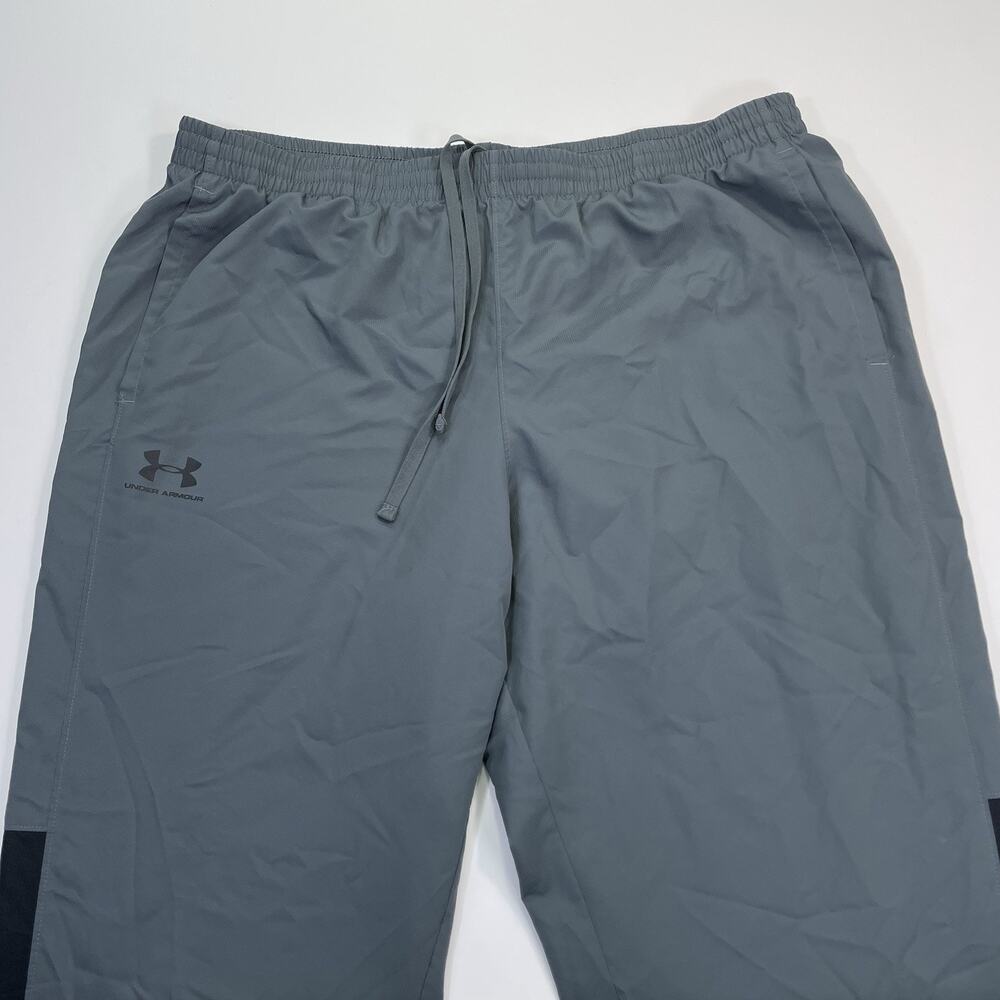 Under Armour Windbreaker Pants Men’s XXL Gray Mesh Lined Track Pants 38x33